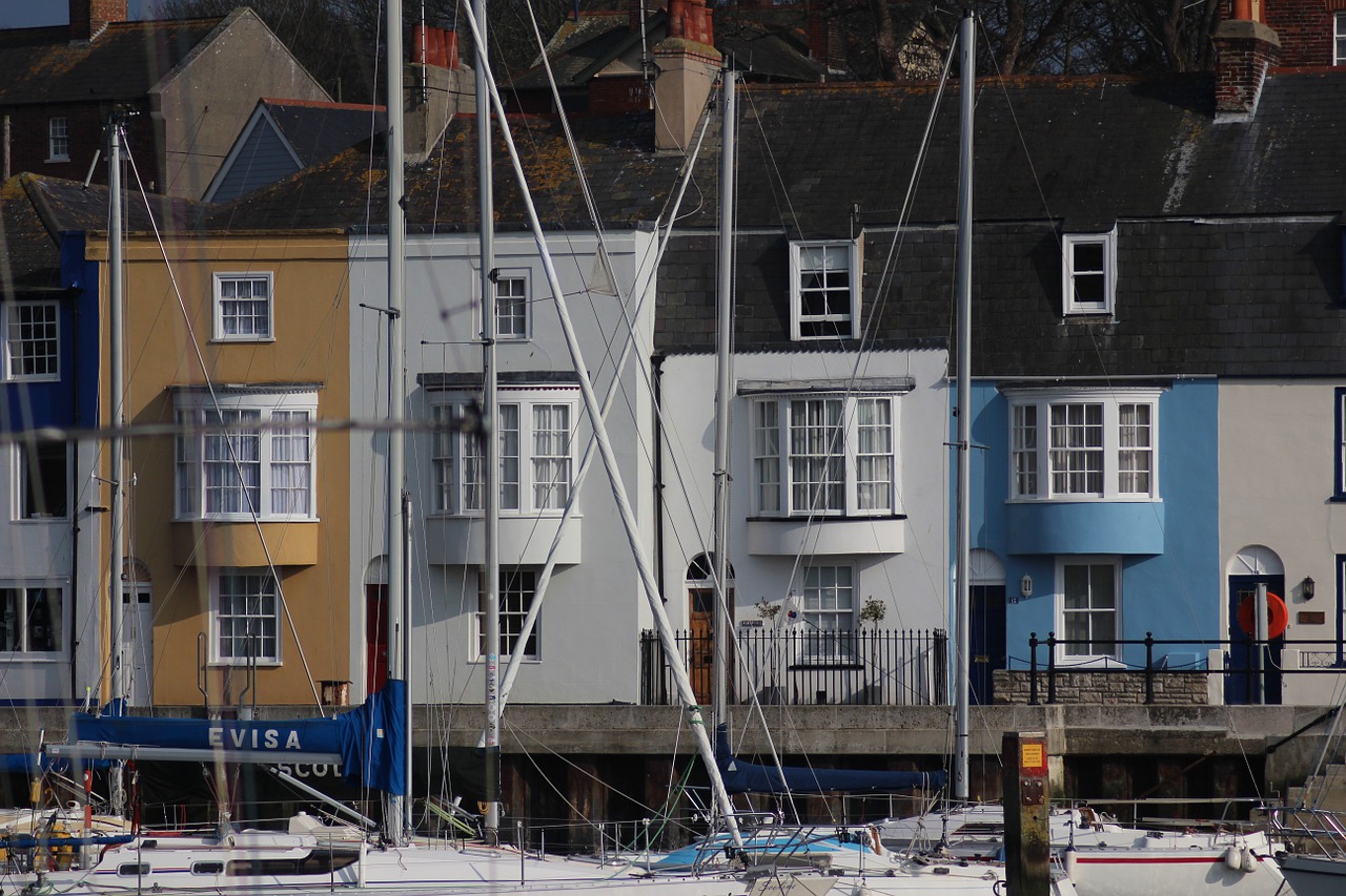 weymouth harbour boats free photo