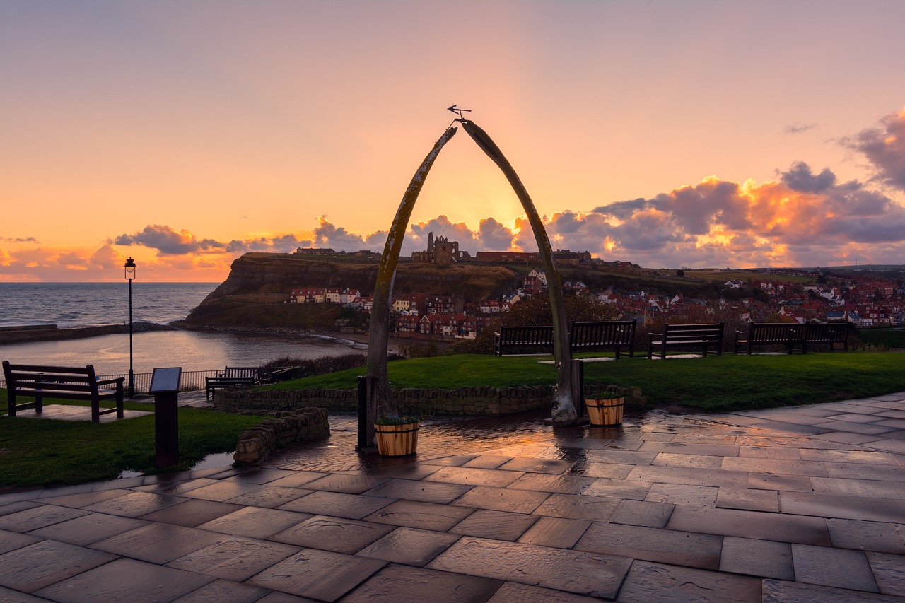 whale bones  whitby  harbour free photo