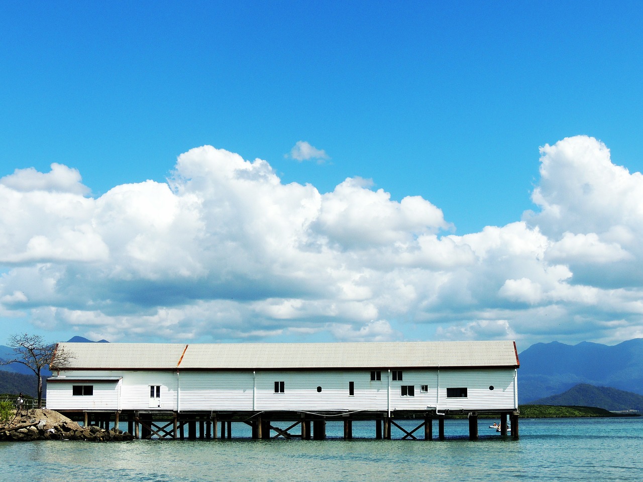 wharf building water free photo