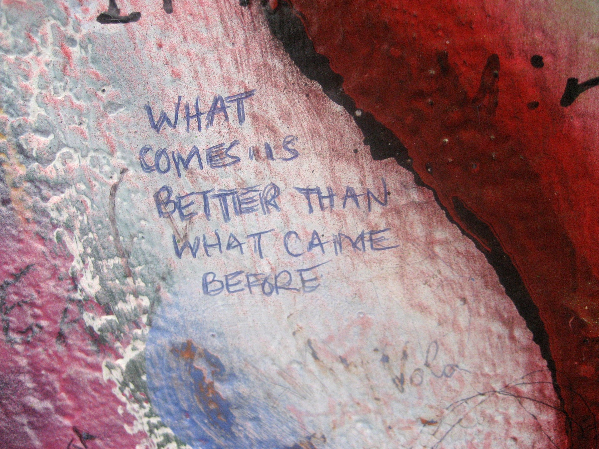 graffiti encouragement hope free photo