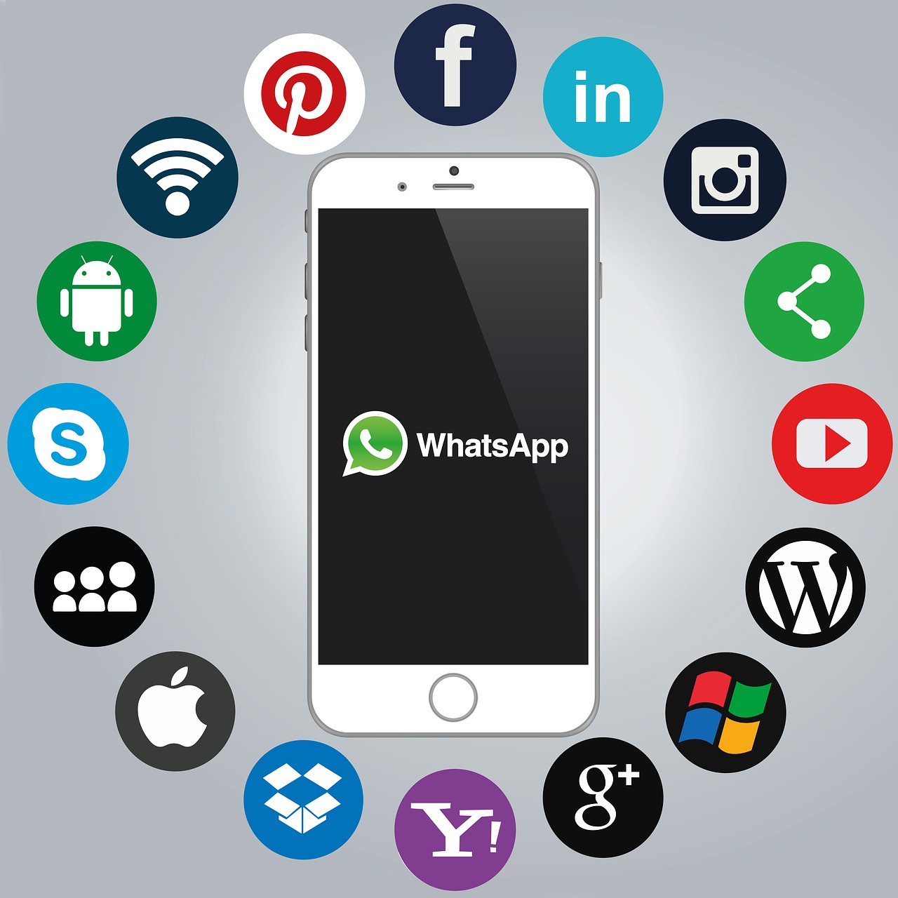 whatsapp smartphone social media free photo