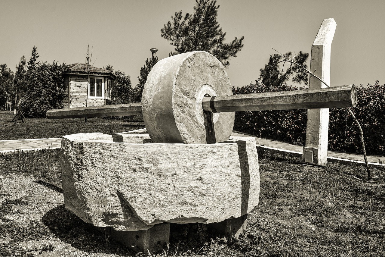 wheat mill traditional rural free photo