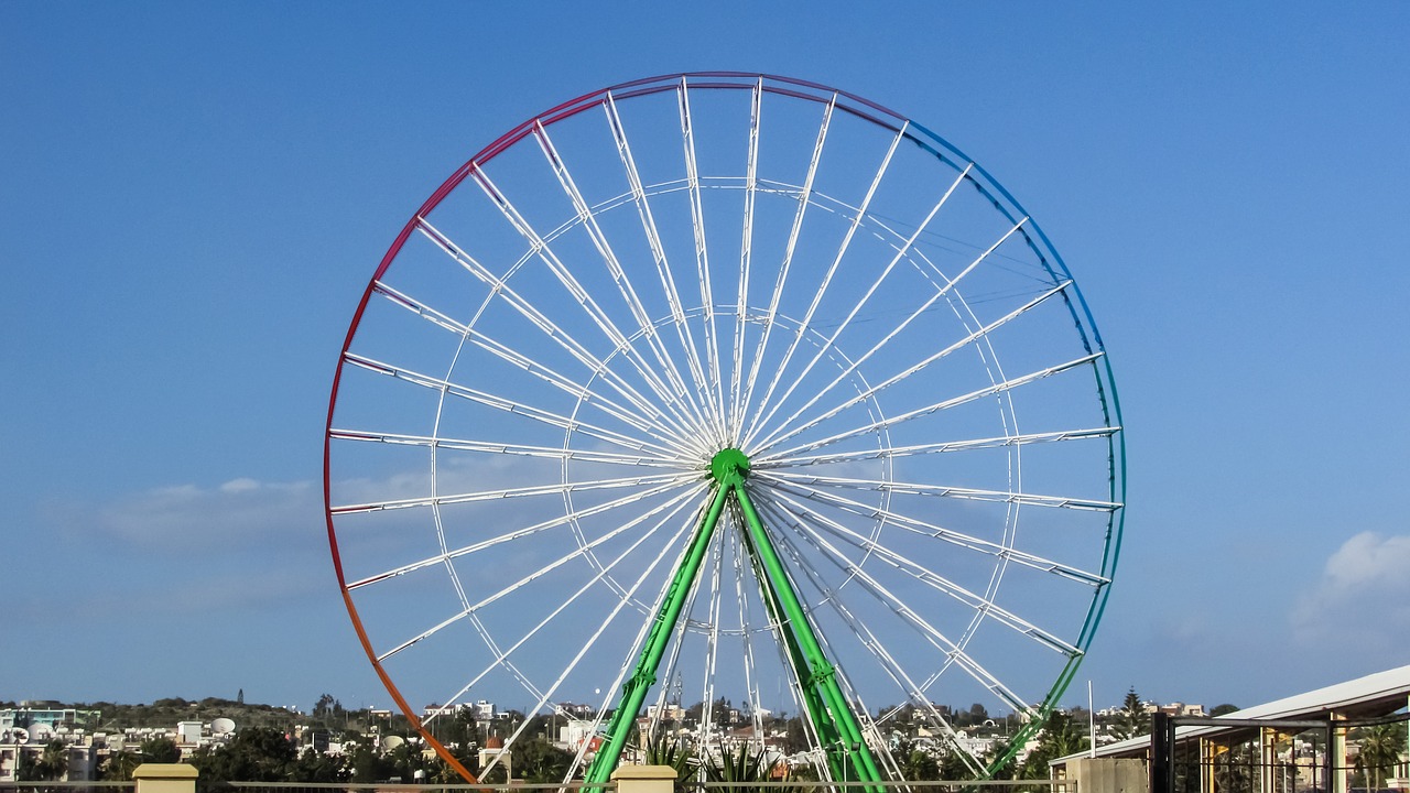 wheel luna park amusement free photo