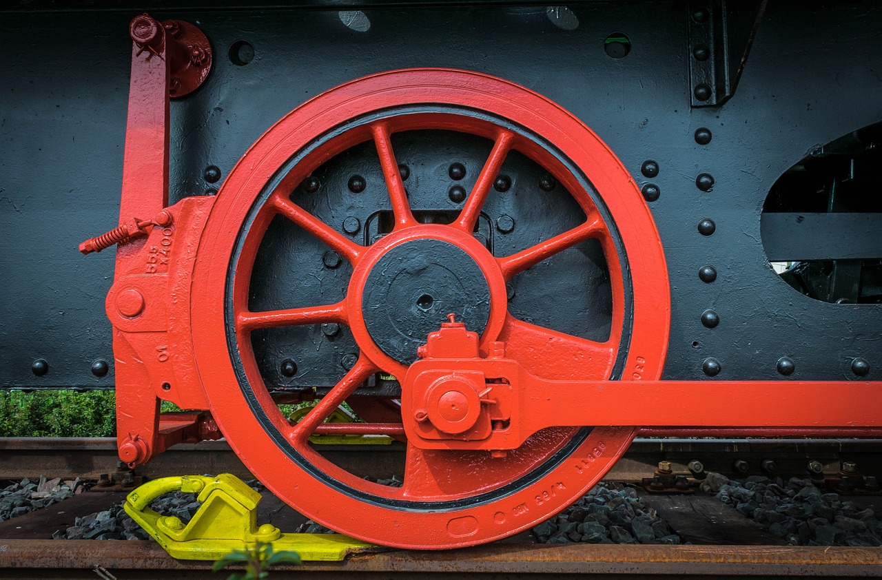 wheel steam locomotive railway free photo