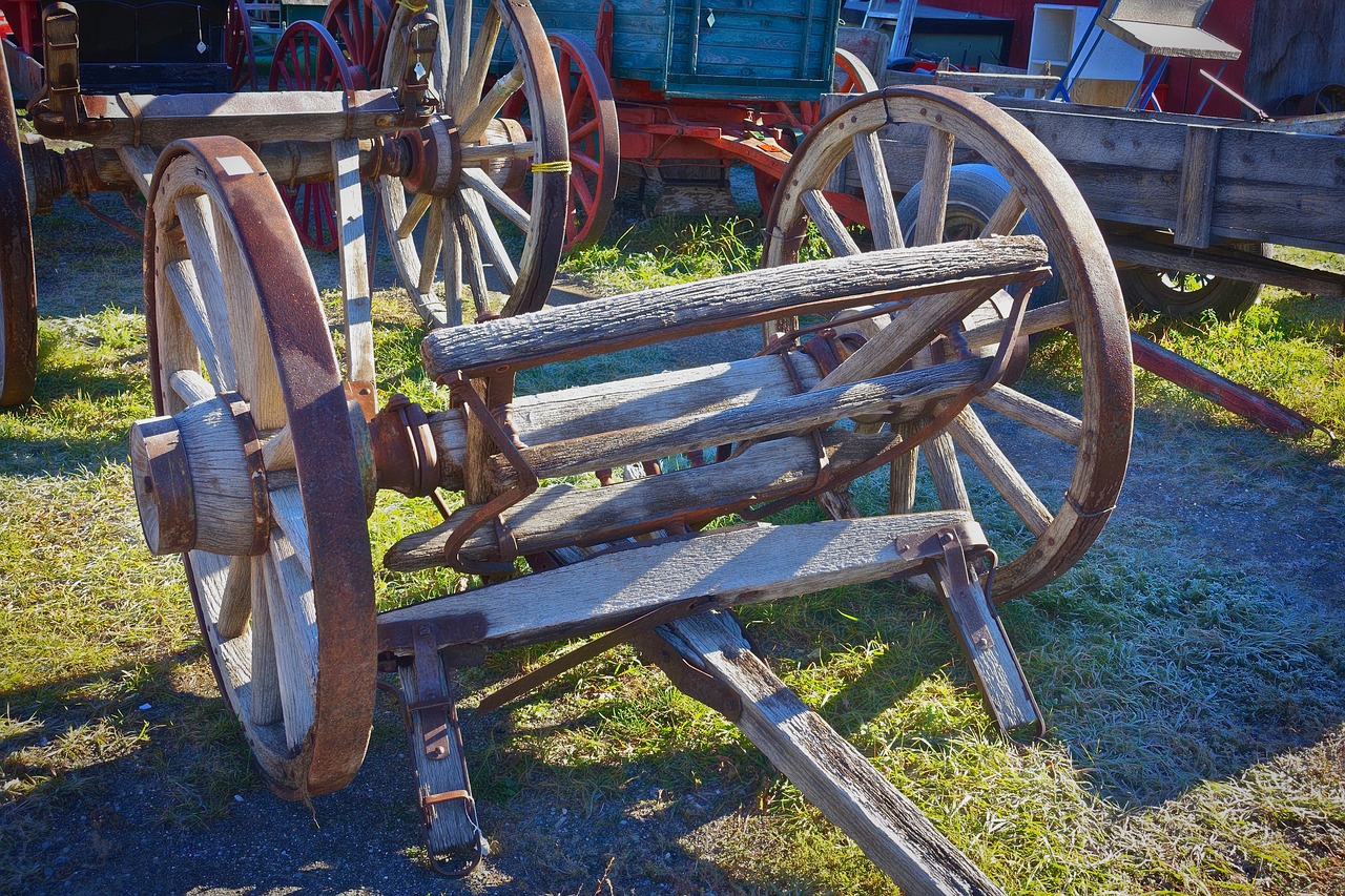 wheel cart vintage free photo