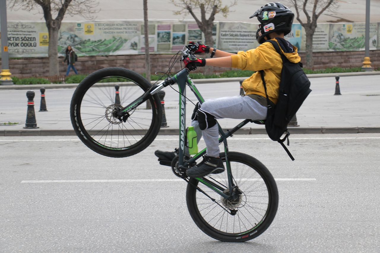 wheel bike cyclist free photo