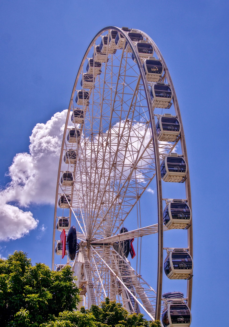 wheel  tourist  attraction free photo