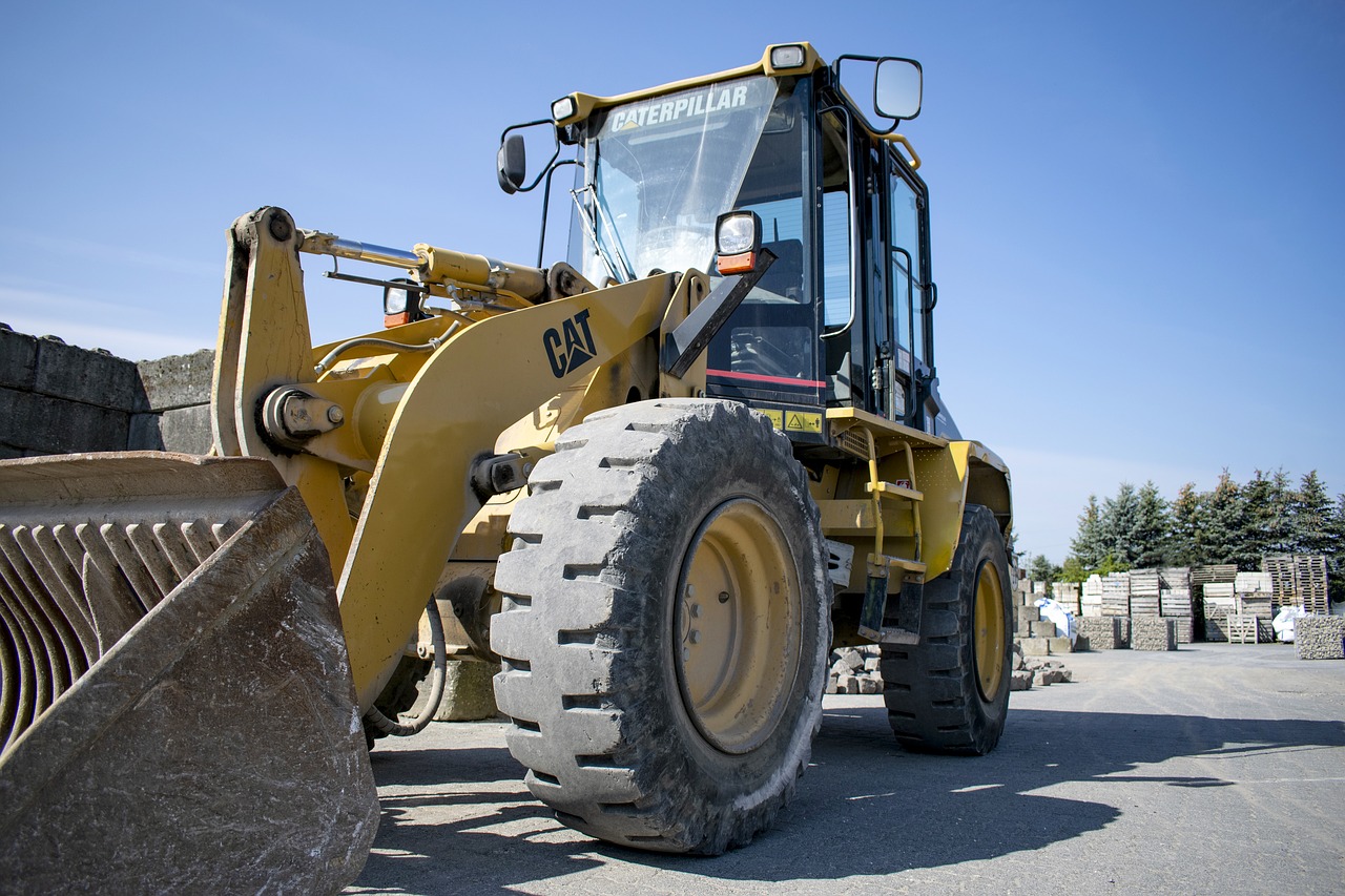 wheel loader  caterpiller  industry free photo