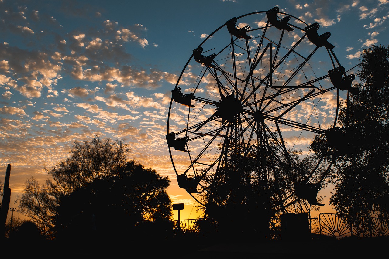 wheel of fortune  park  sky free photo