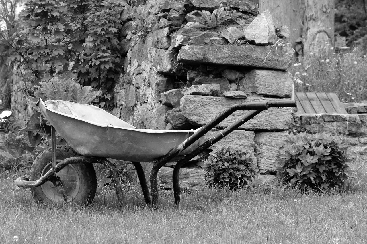 wheelbarrow field gite rural normandy free photo