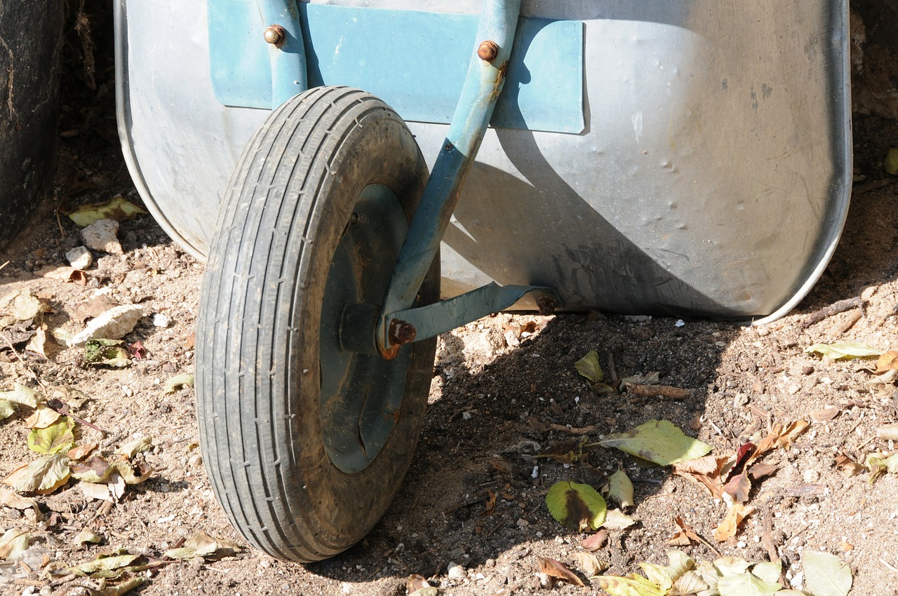 wheelbarrow mature wheel free photo