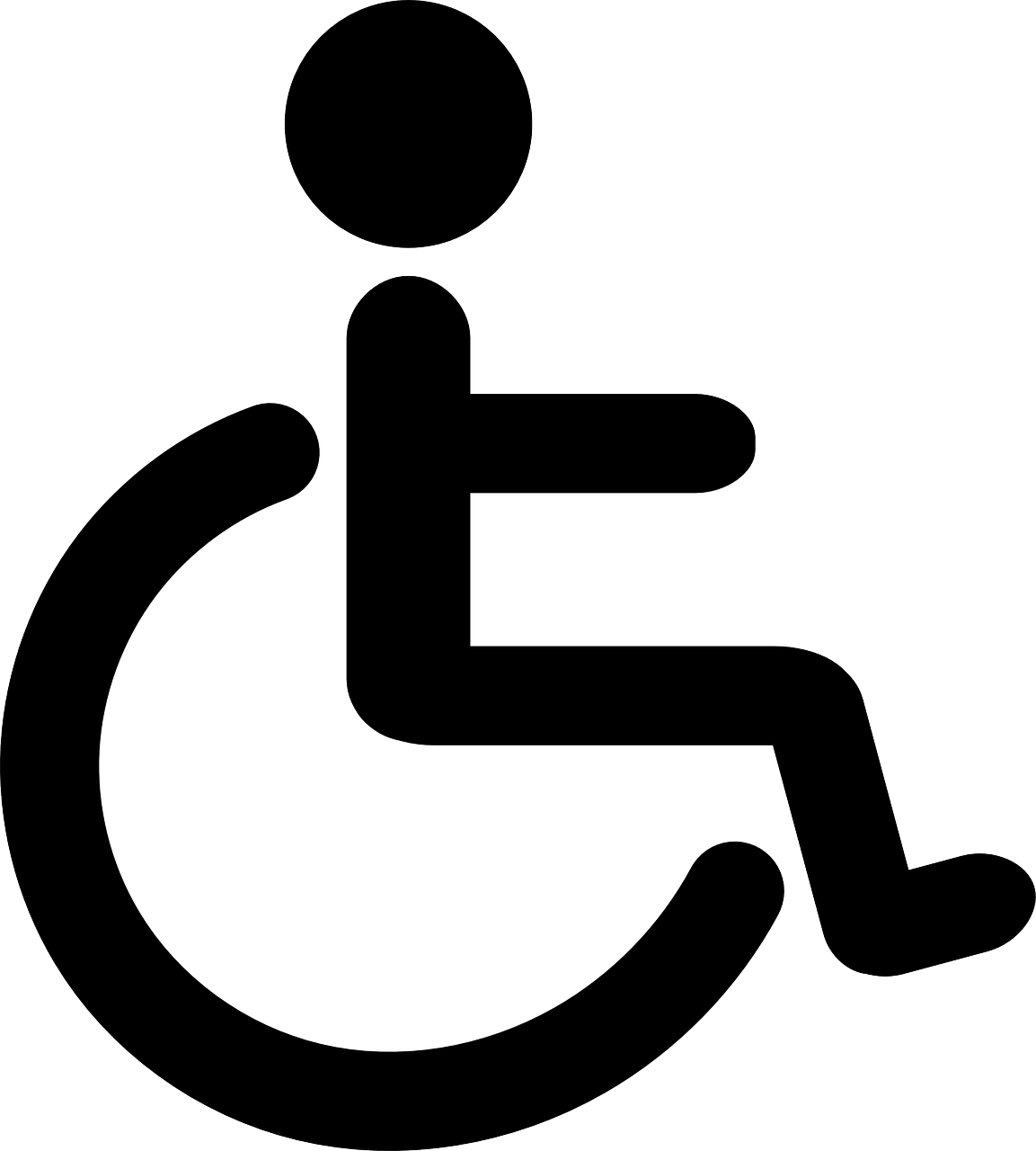 wheelchair disability pictogram free photo