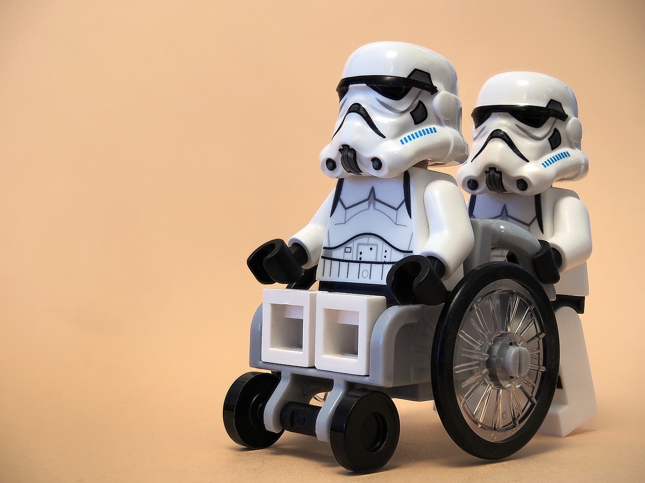 wheelchair stormtrooper lego free photo