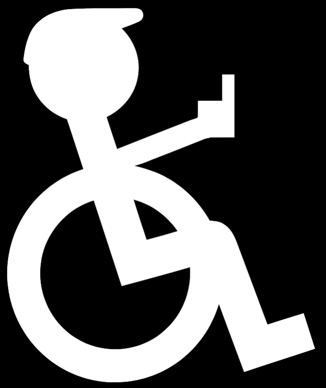 wheelchair logo pictogram free photo