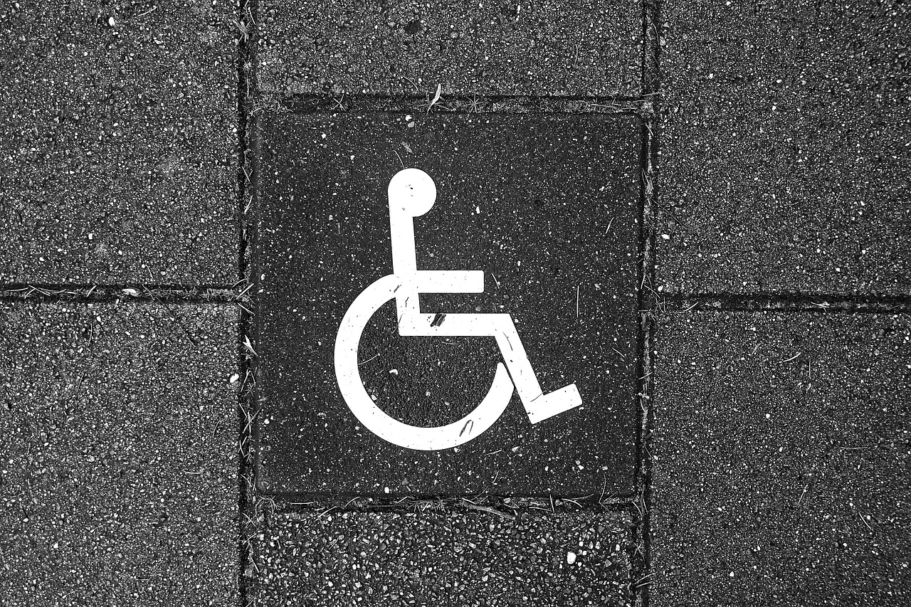 wheelchair vehicle pavement free photo