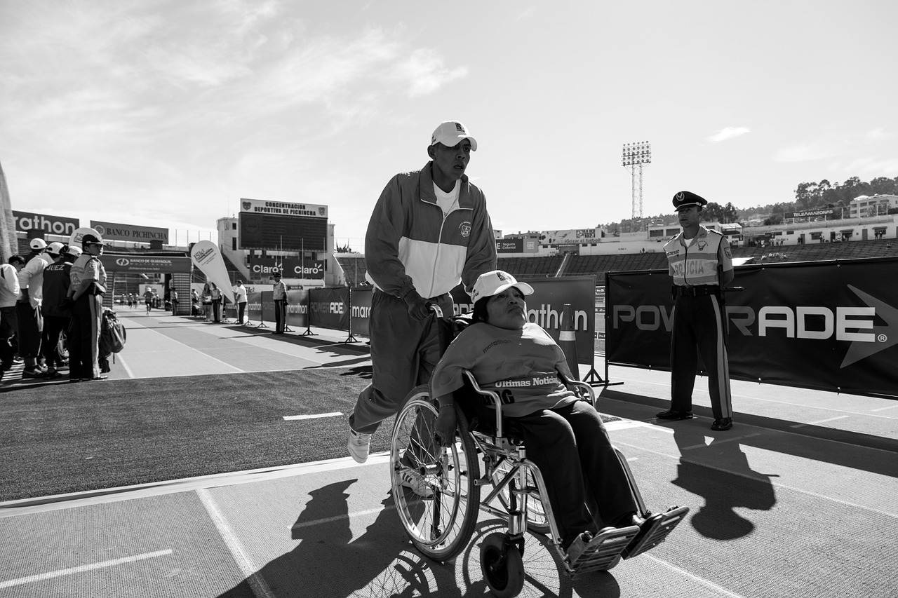 wheelchair athlete disabled free photo