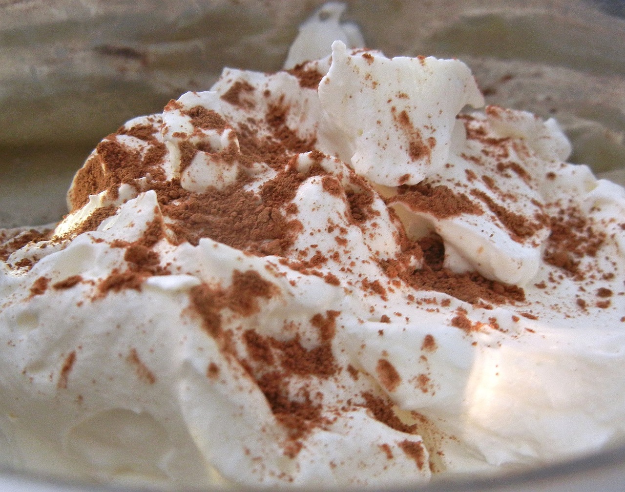 whipped cream fresh cocoa free photo