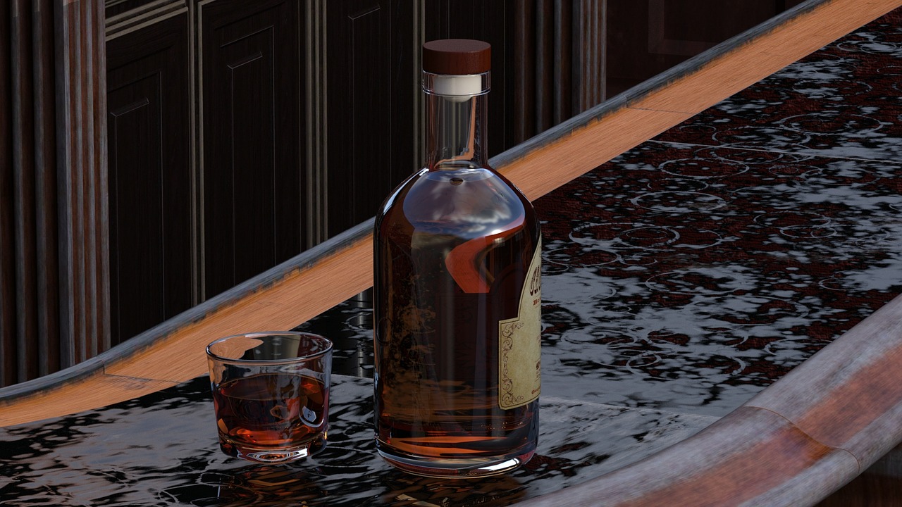 whisky glass alcohol free photo