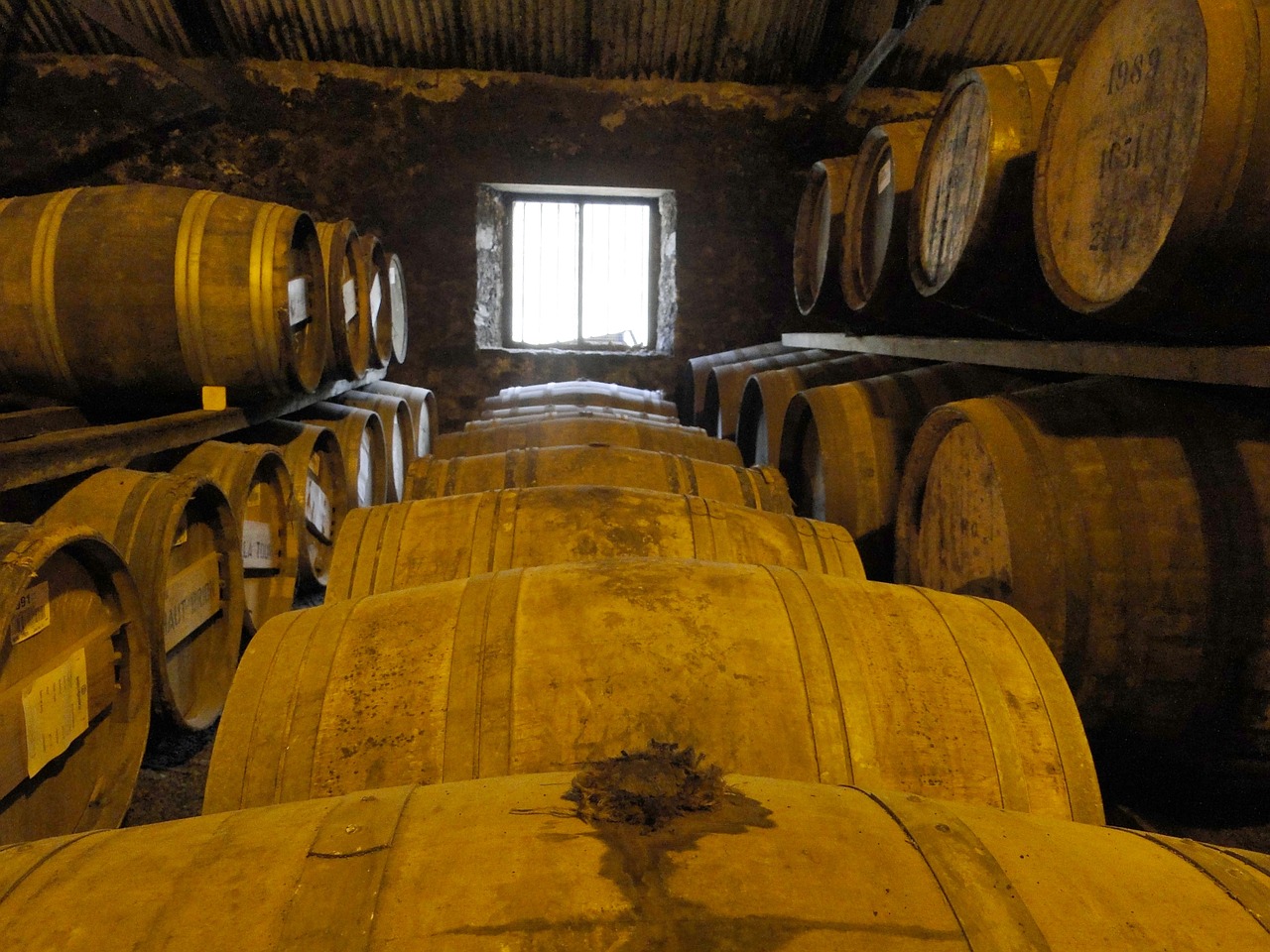whisky wooden barrels barrels free photo