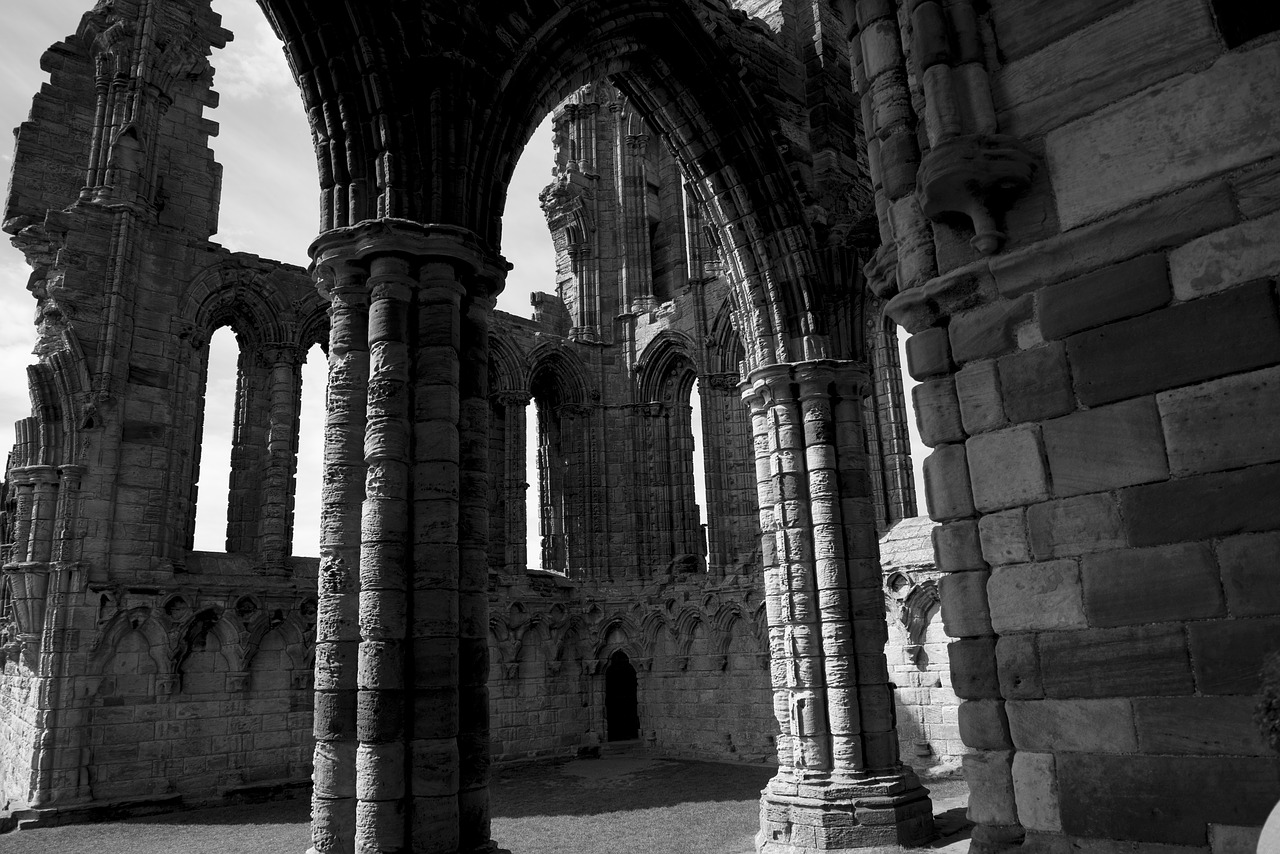 whitby abbey ruins history free photo