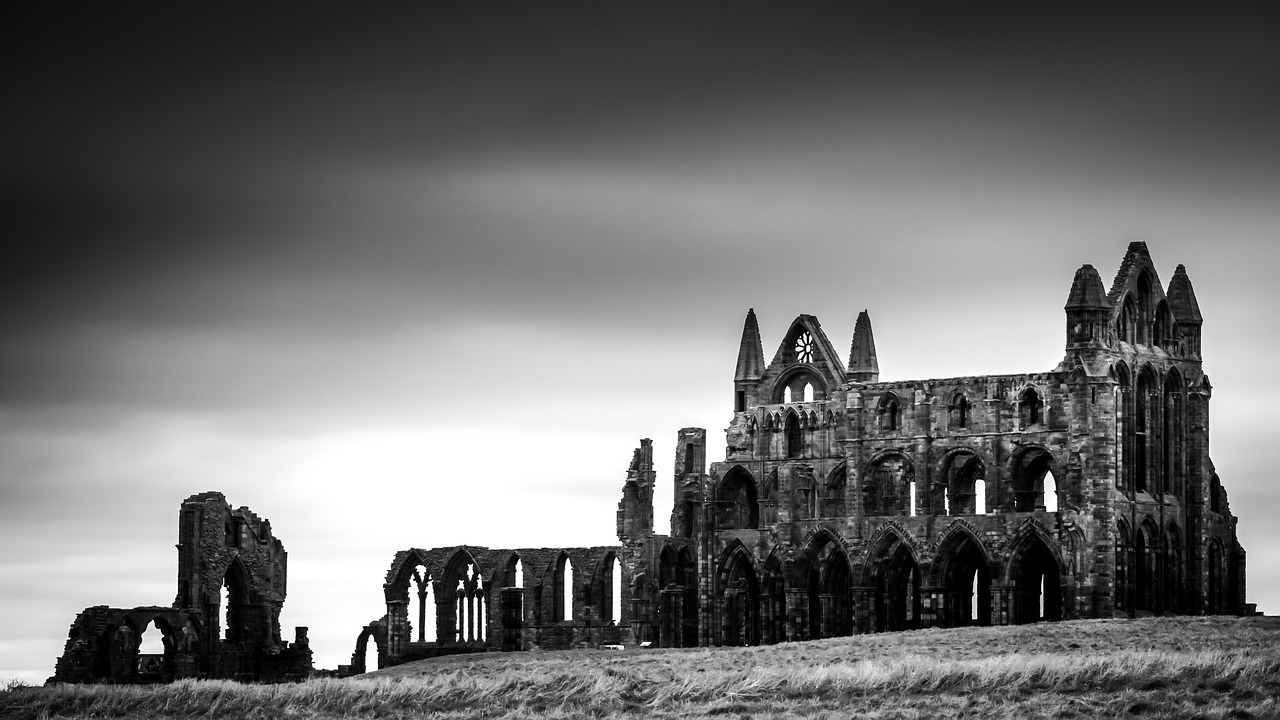 whitby abbey goth gothic free photo