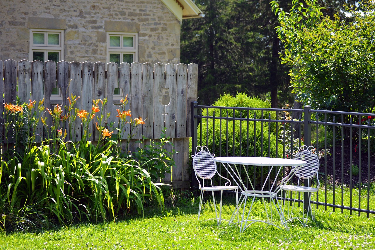 white outdoor patio free photo