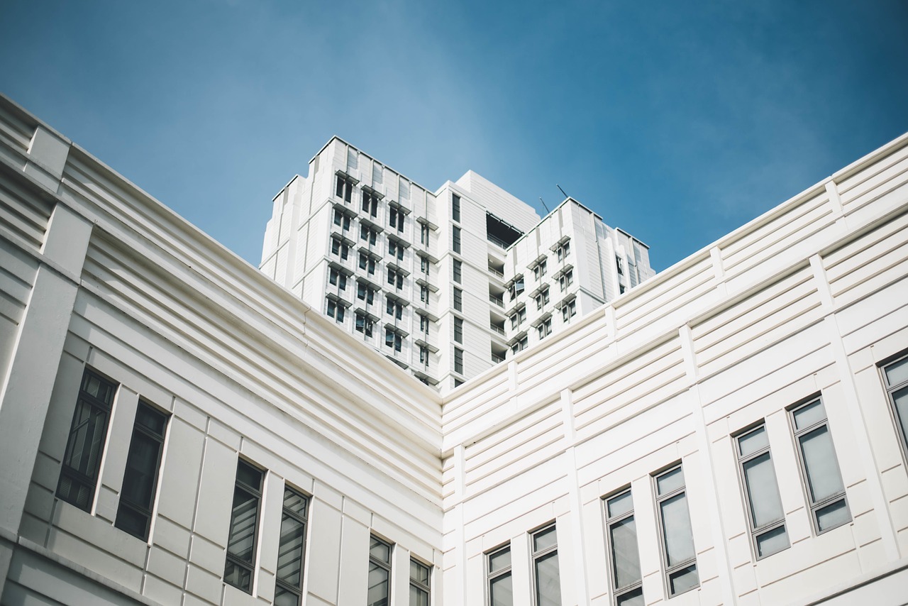 white architecture building free photo