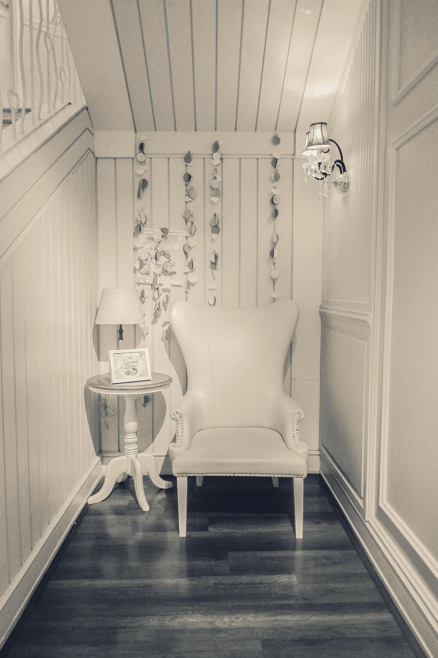 white chair furniture free photo