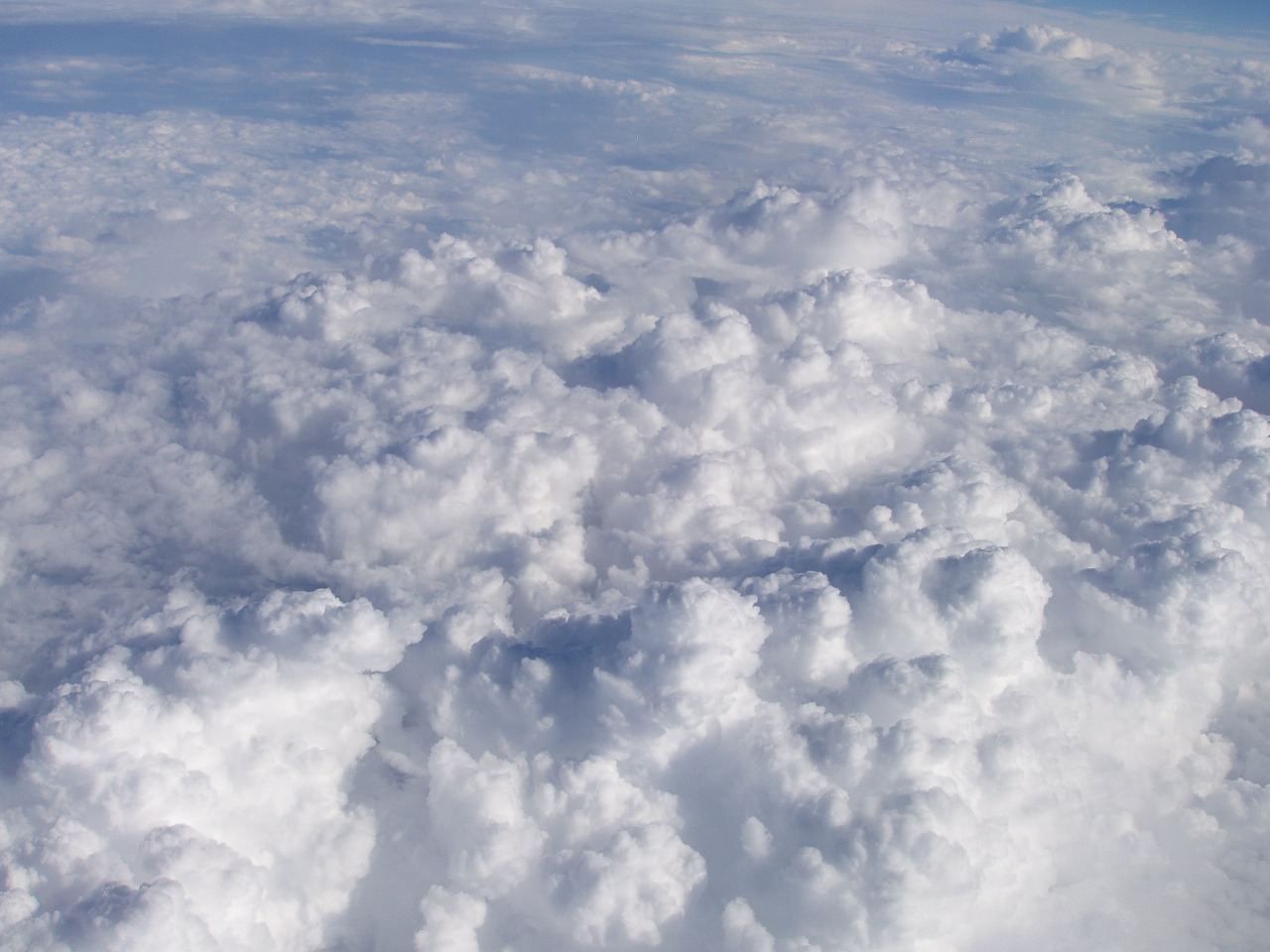 white fluffy clouds free photo