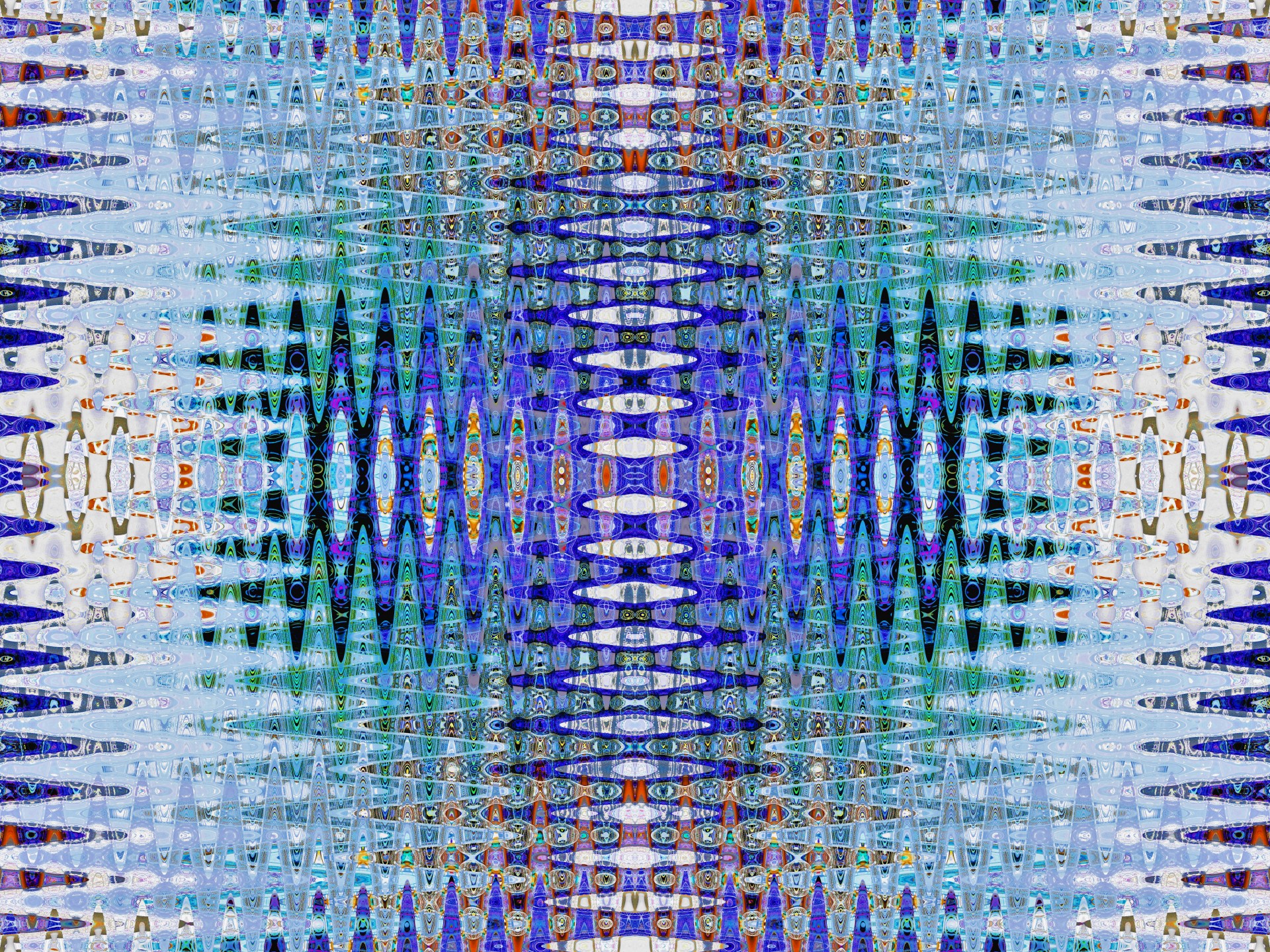 pattern symmetric blue free photo