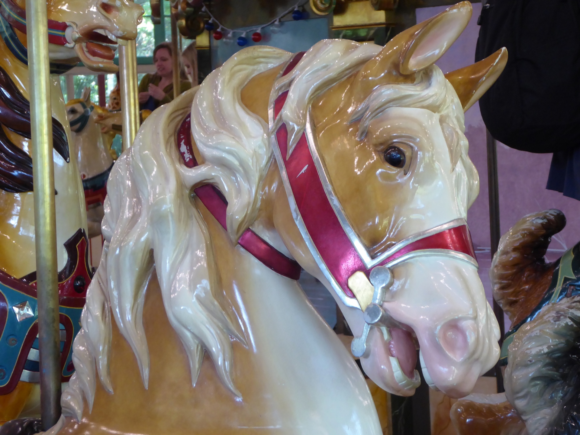 head horse carousel ride free photo