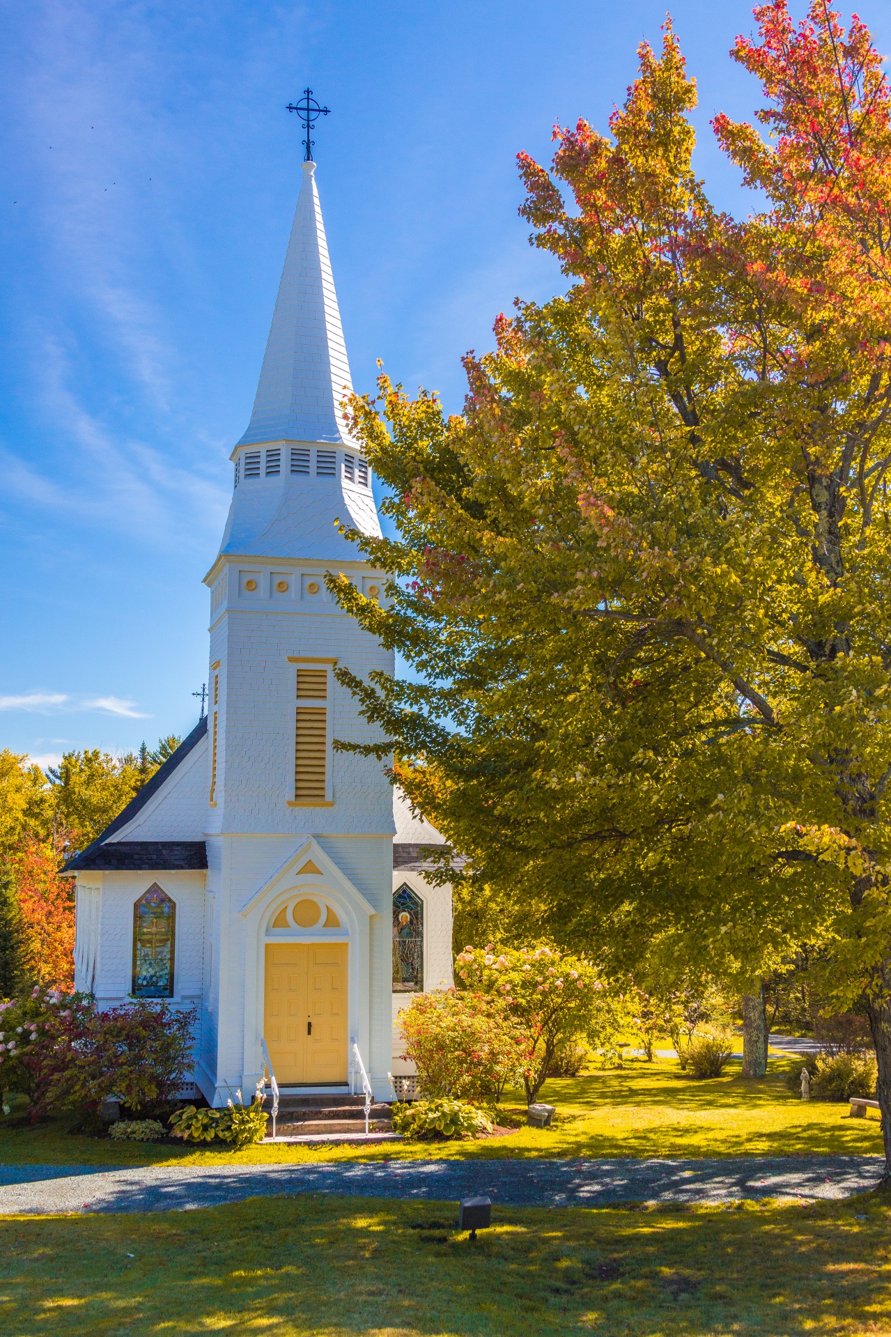 american autumn chapel free photo