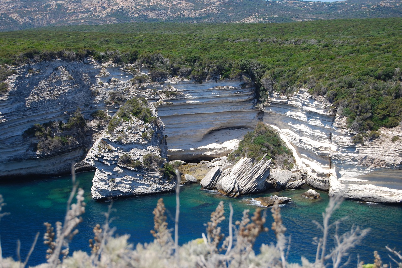 white cliffs corsica cliff free photo