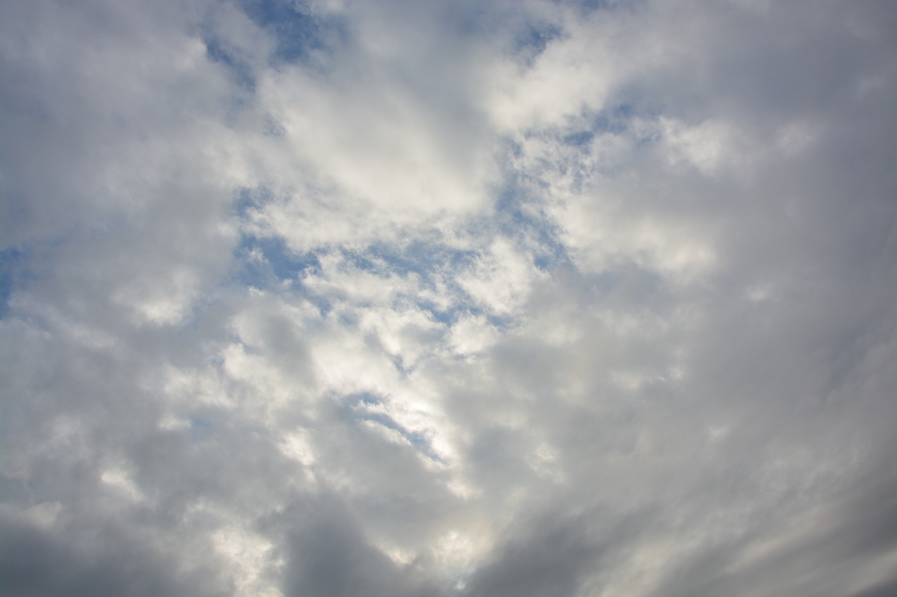 white clouds cloud cloudy sky free photo