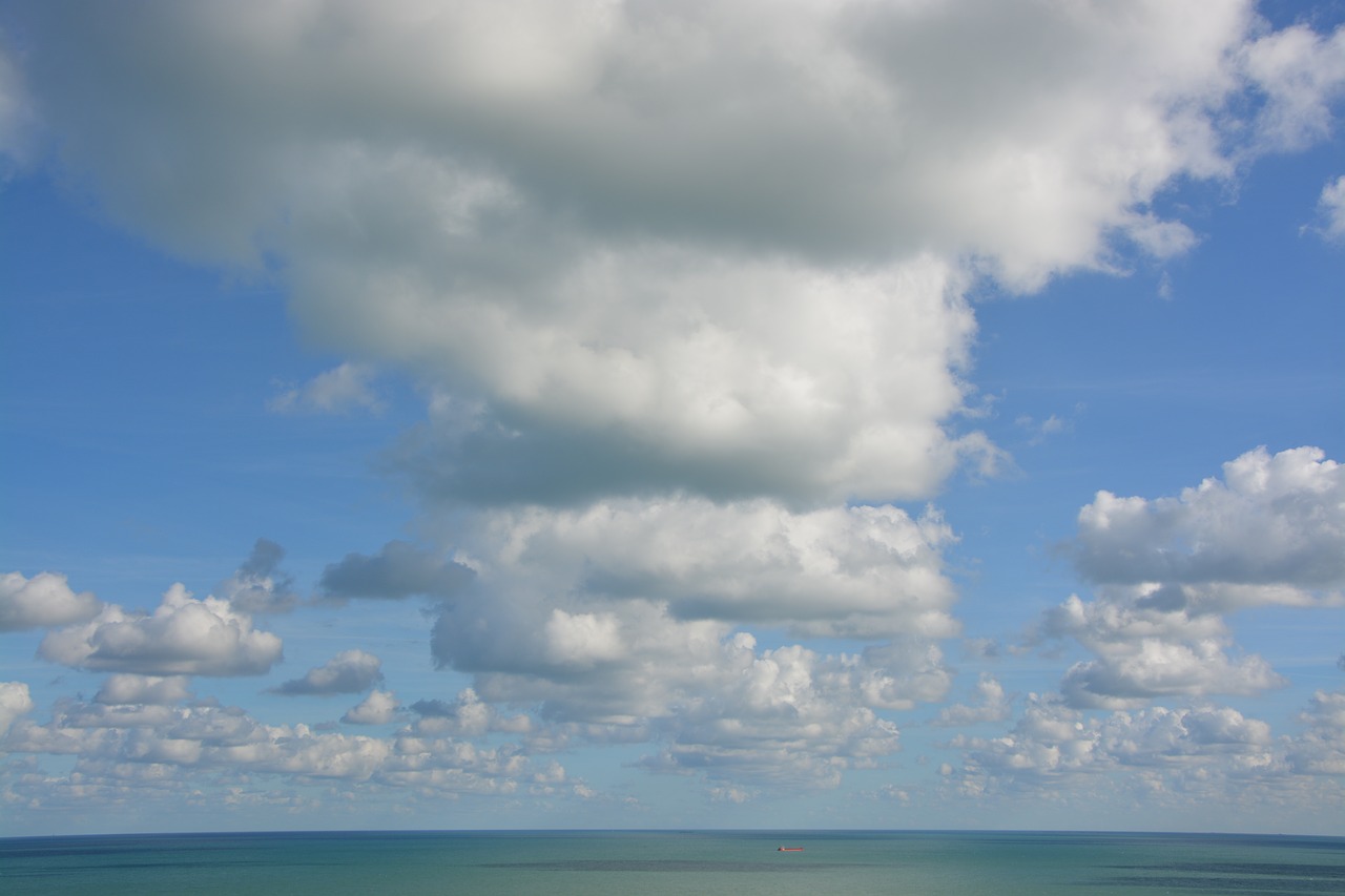 white clouds  clouds  panoramic views free photo