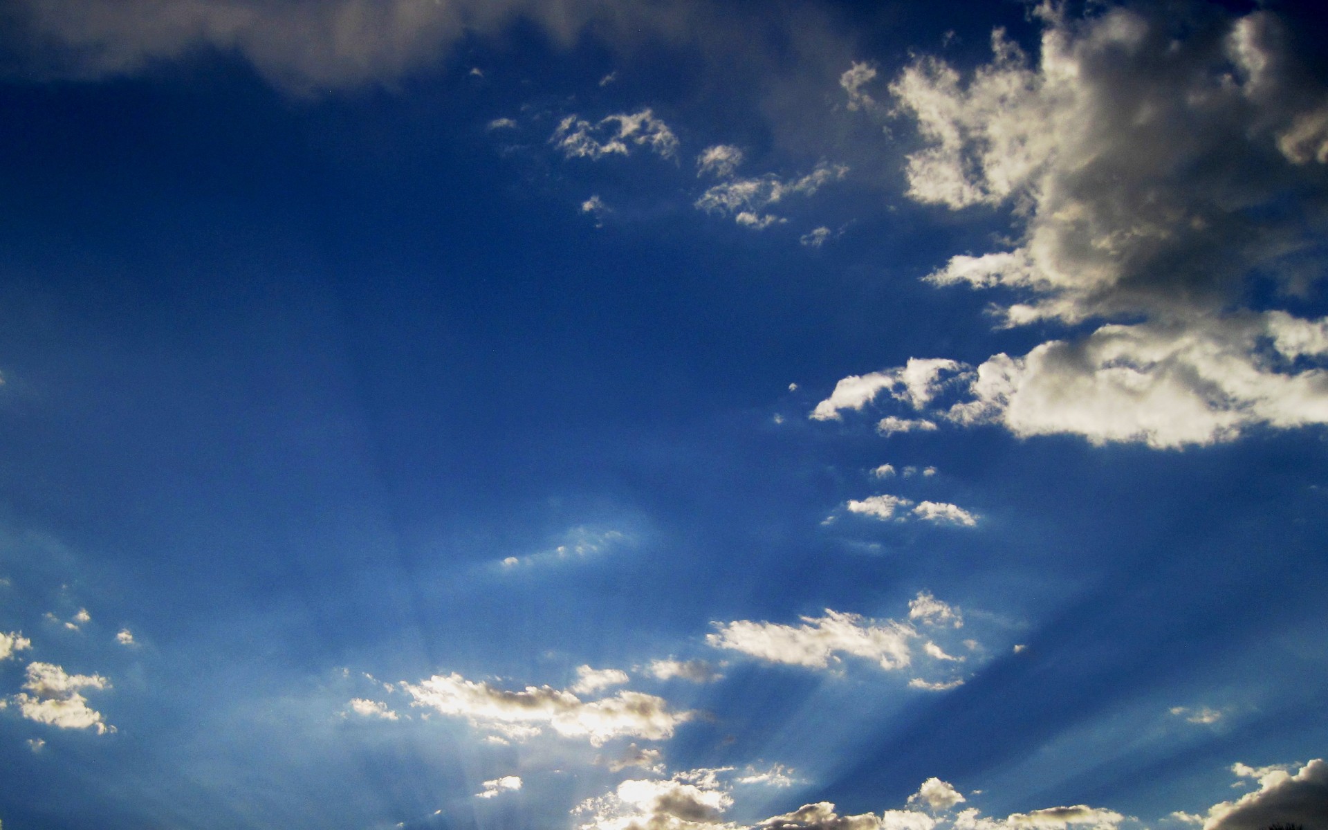 sky blue clouds free photo