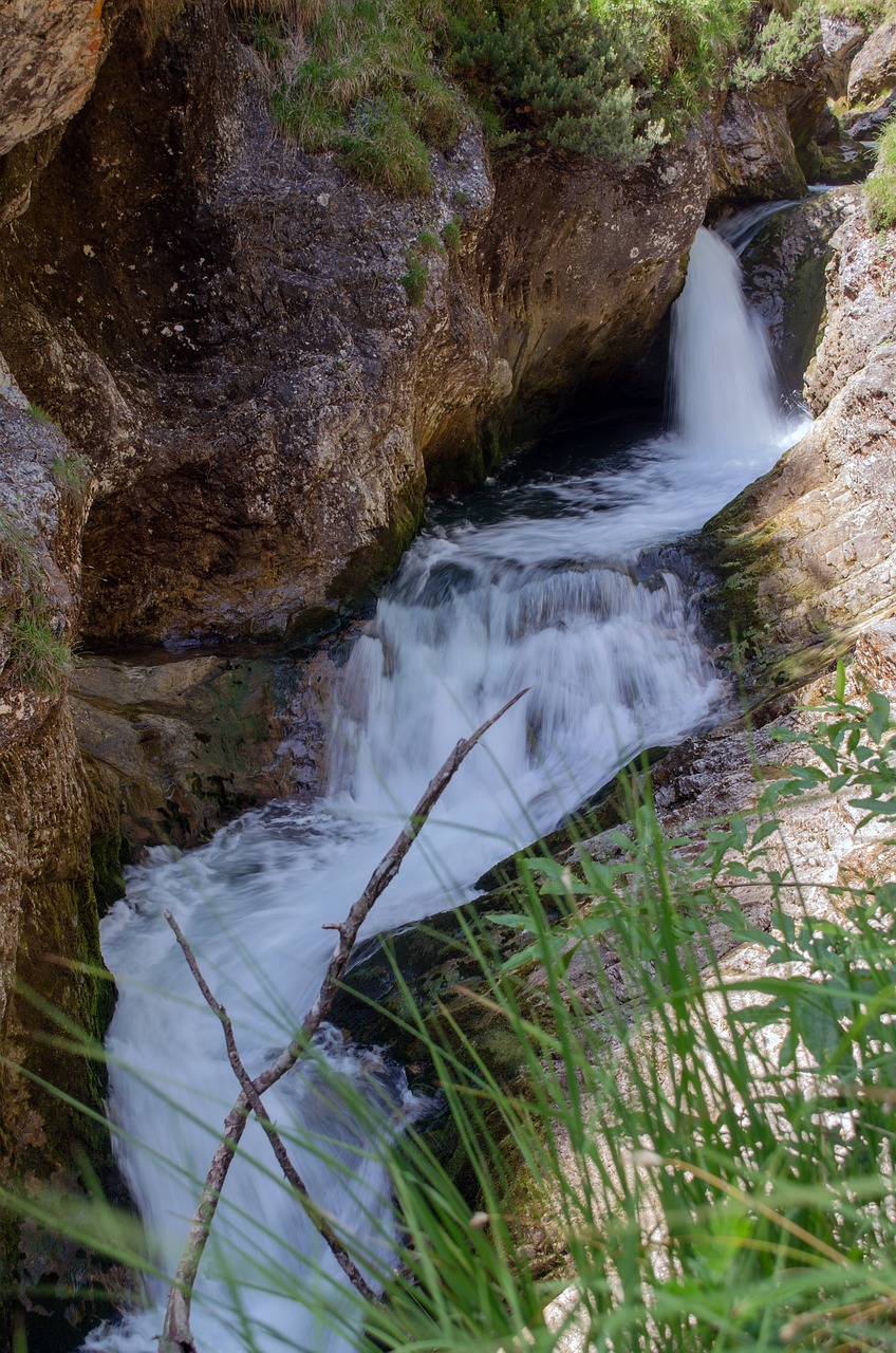 white creek canyon water waterfall free photo