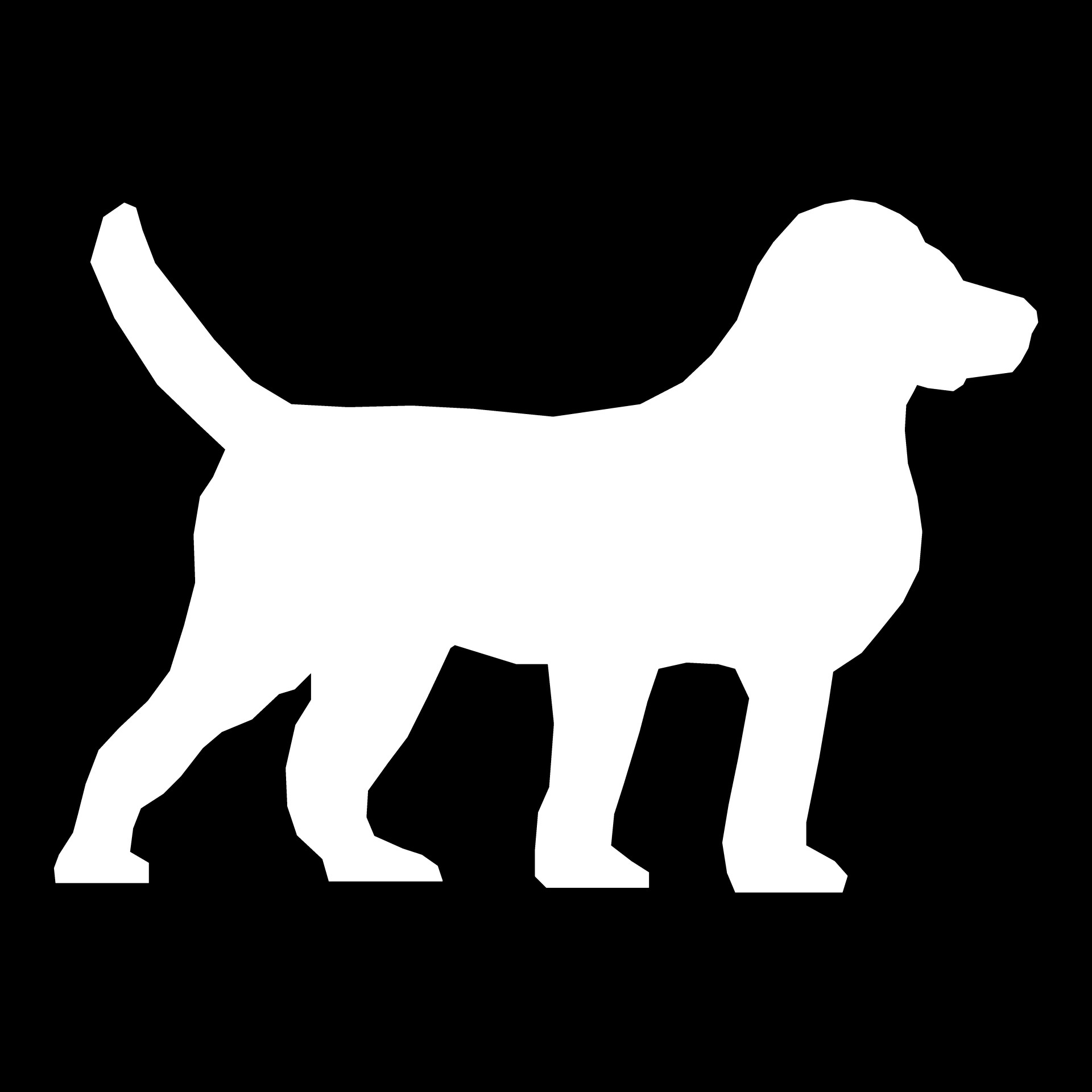 White,dog,black,background,shape   free image from needpix.com