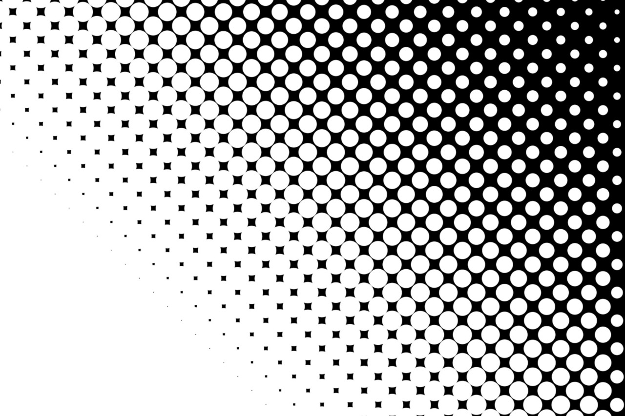 white dots black free photo