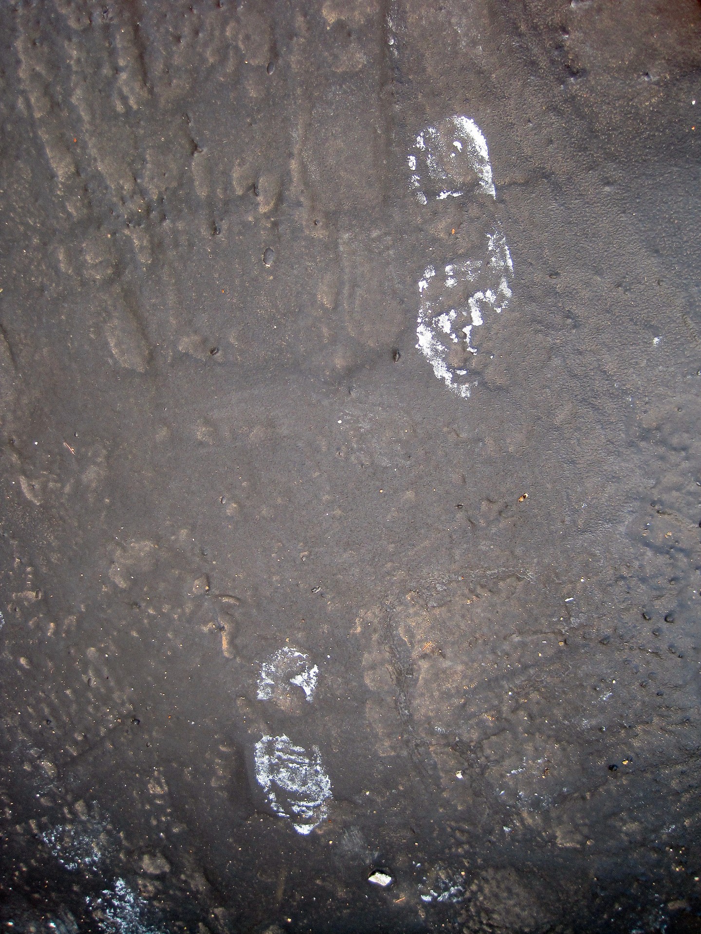 surface wet footprints free photo