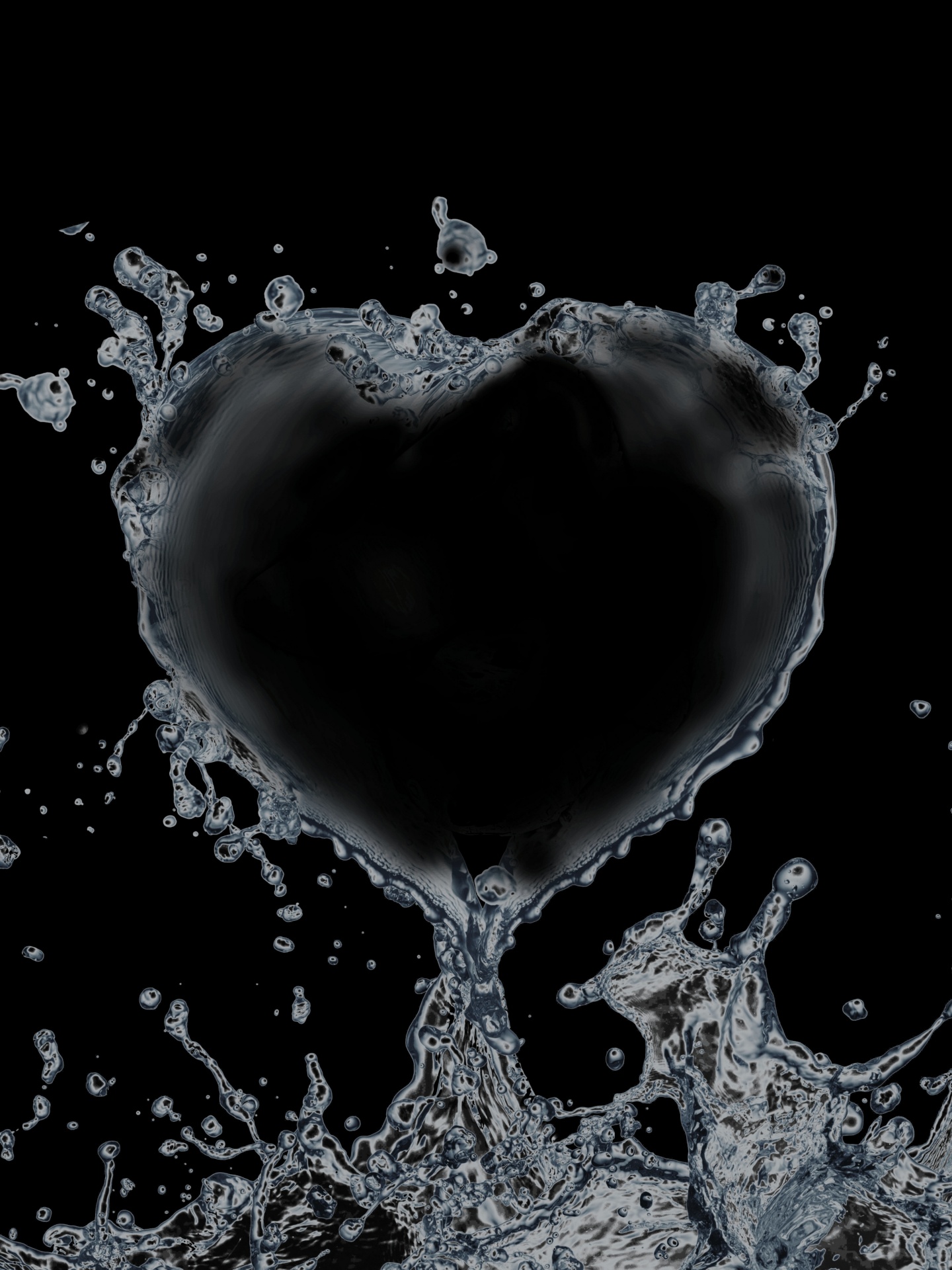 black and white photography of hearts