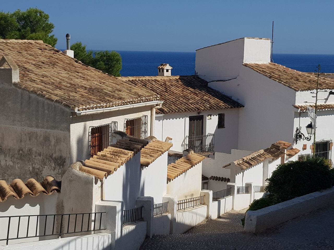 white houses spain white village free photo