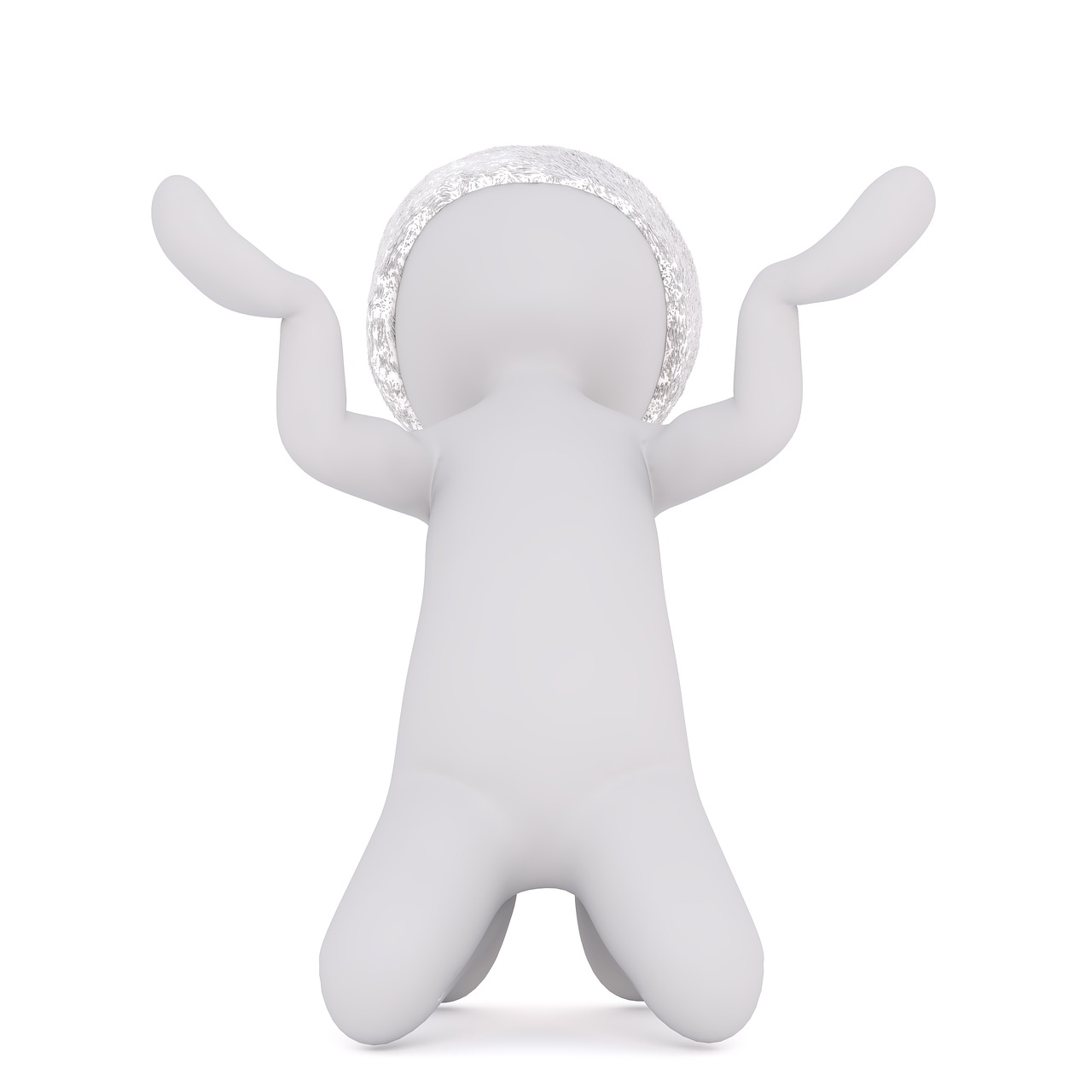 white male isolated 3d model free photo