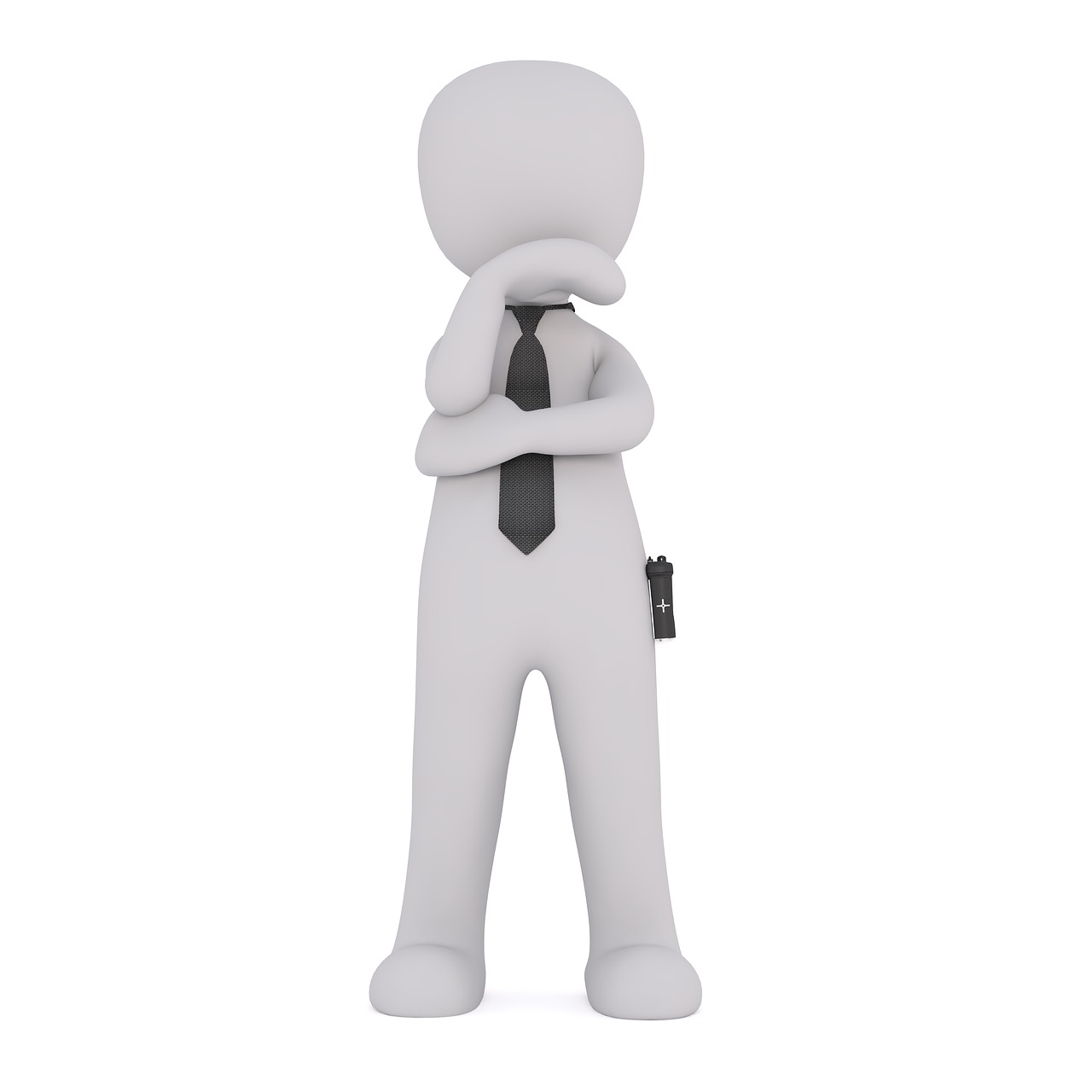 white male 3d model isolated free photo