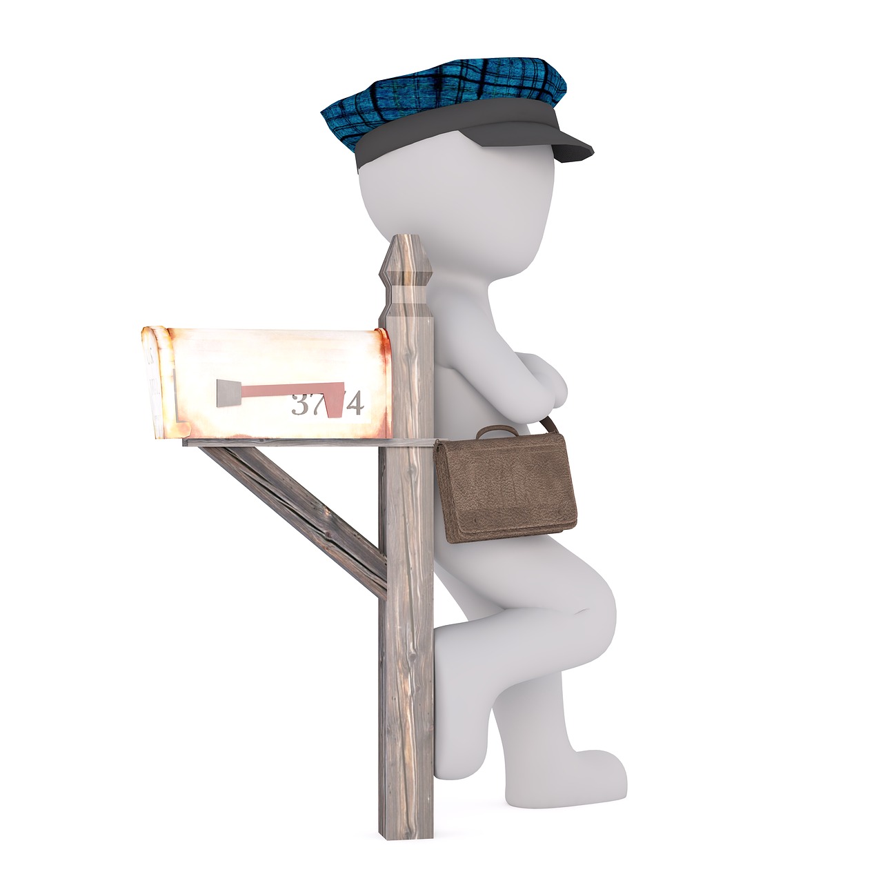 white male 3d man isolated free photo