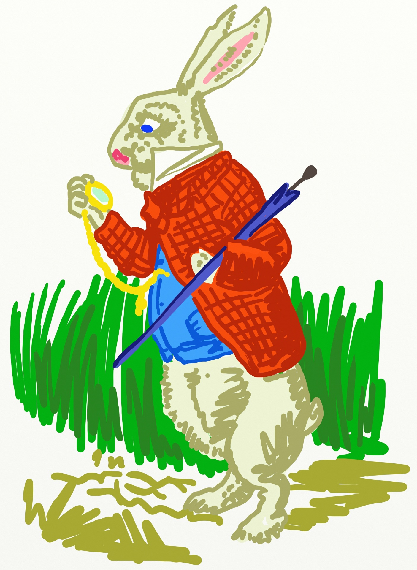 cartoon sketch rabbit free photo