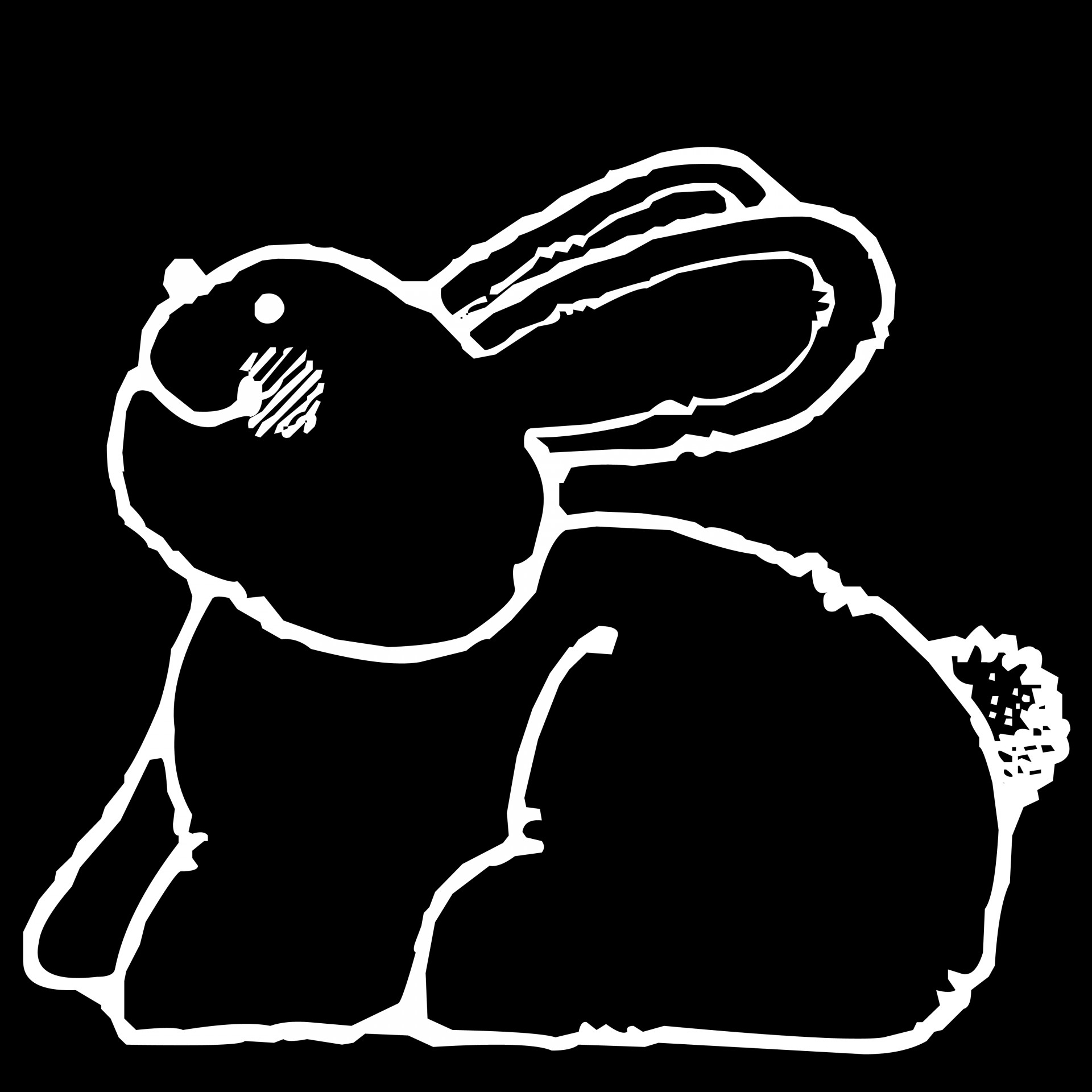 drawing rabbit cartoon free photo