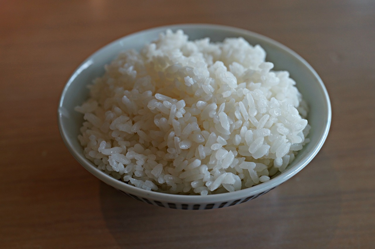 white rice japanese meal restaurant free photo