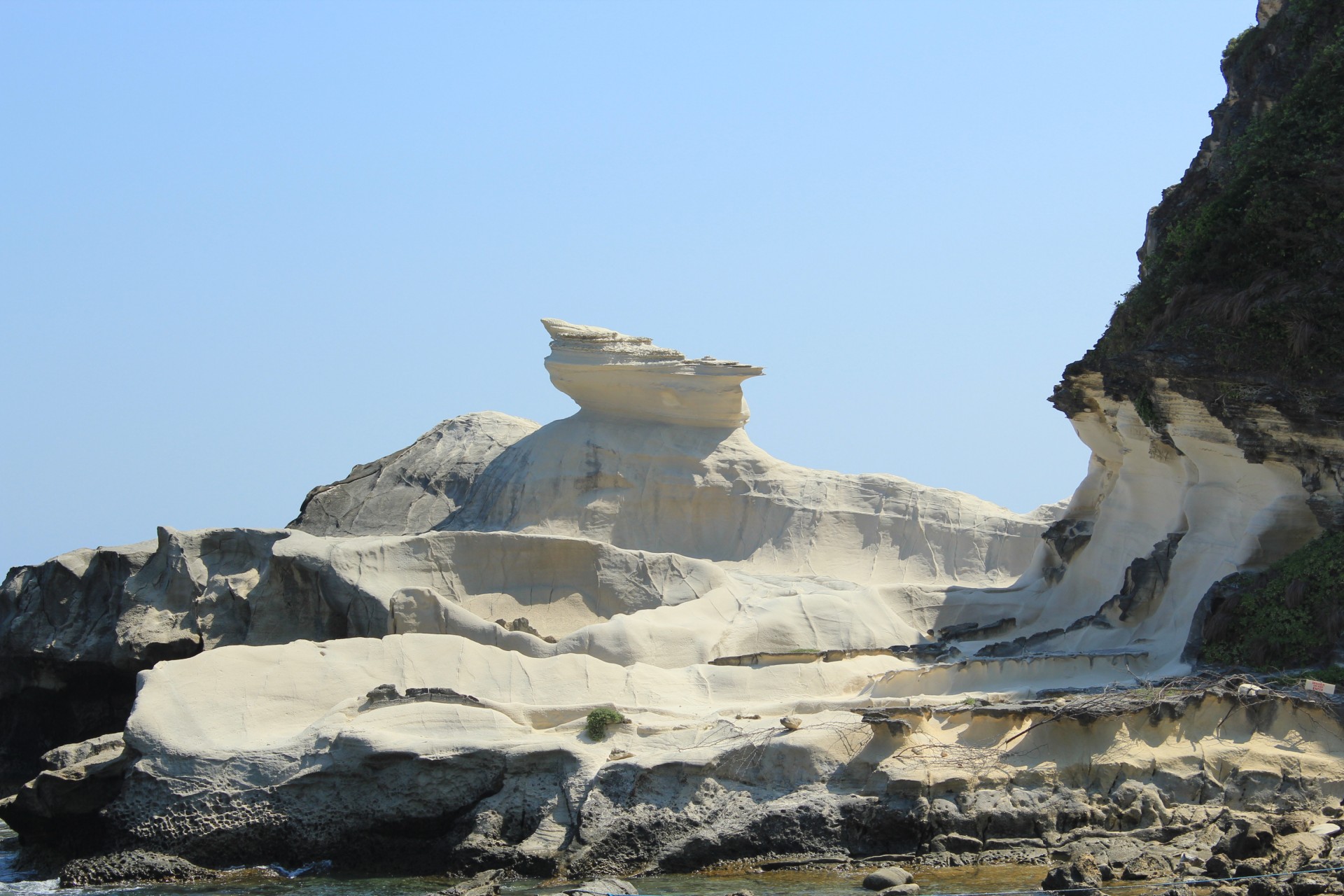 white rock formation rock formation nature free photo