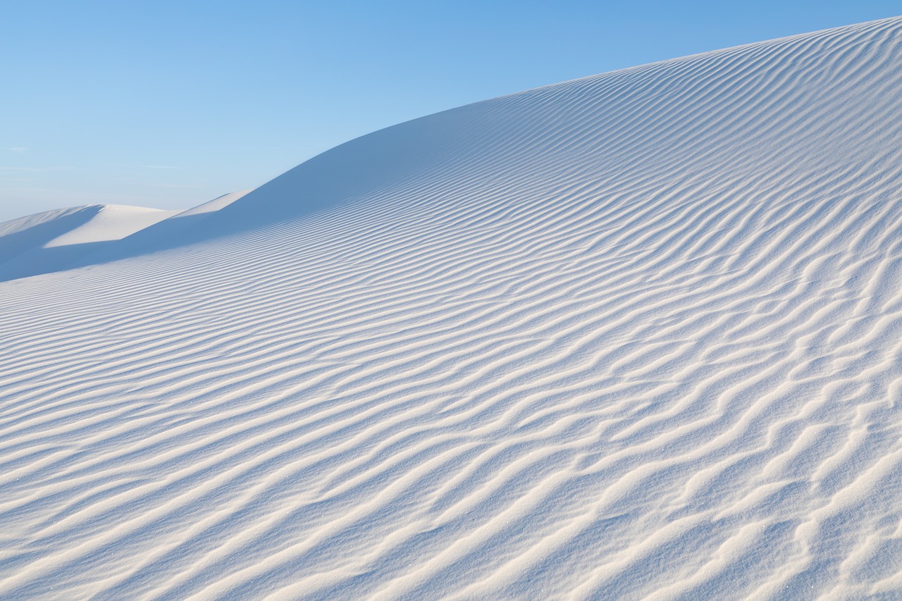 white sands  nm  late afternoon light free photo